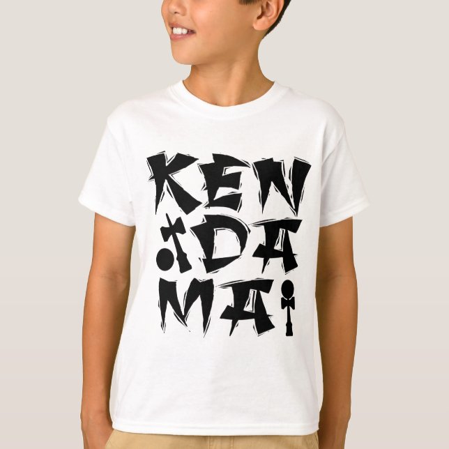T-shirt Kendama cubé, noir (Devant)