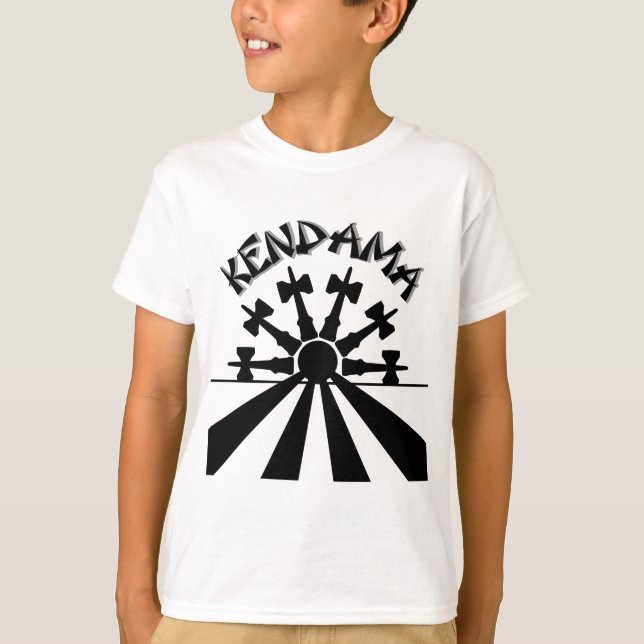 T-shirt Kendama Sun, noir (Devant)