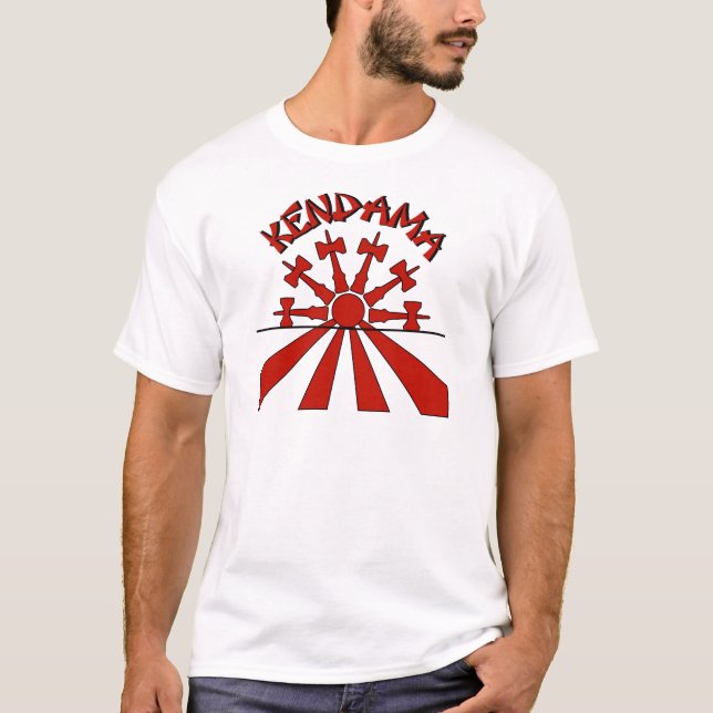 T-shirt Kendama Sun, rouge (Devant)