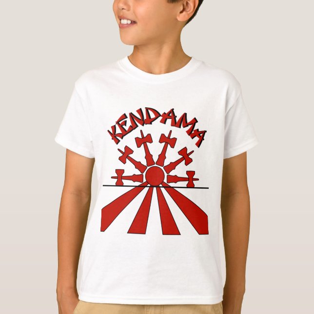 T-shirt Kendama Sun, rouge (Devant)