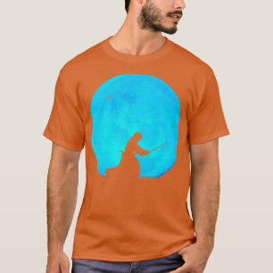 T-shirt Kendo Blue Moon Japonais Martial Arts Cool