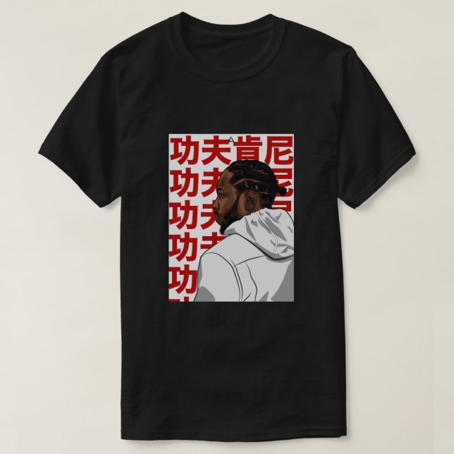 T-SHIRT KENDRICK LAMAR KUNG FU KENNY (Design devant)