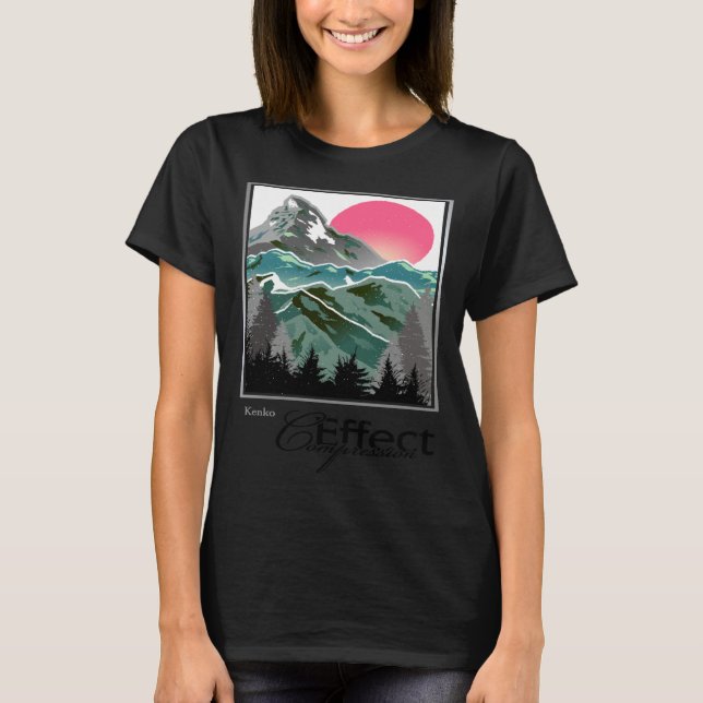 T-shirt Kenko Photography Terms Graphic Compression Effect (Devant)