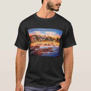 T-shirt Kennebunk Beach, Maine Cottages Vintages Photo