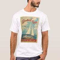 Kennebunkport Vintage voyage de bateau à voile Mai