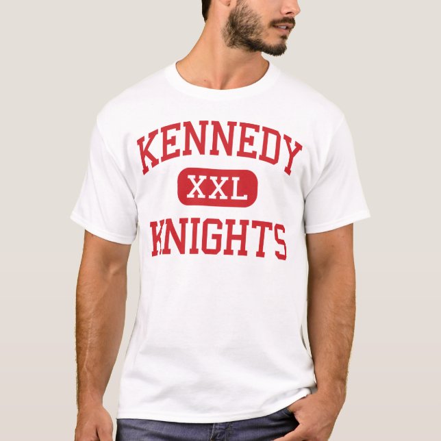 T-shirt Kennedy - chevaliers - lycée - Bronx New York (Devant)