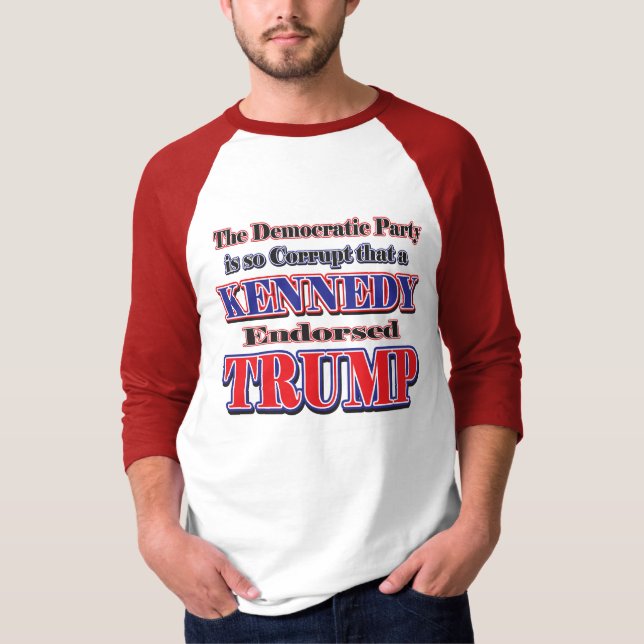 T-shirt Kennedy soutient TRUMP (Devant)
