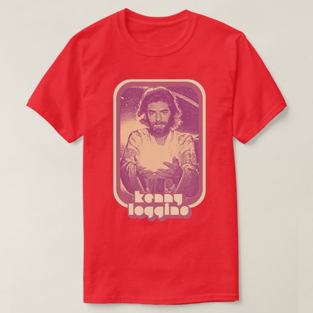 T-shirt Kenny Loggins 1980 Rétro Aesthétique Ventilateur A (Design devant)