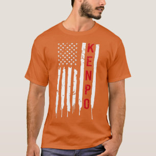 T-shirt Kenpo Karate American Flag