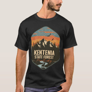 T-shirt Kentenia State Forest Kentucky KY Retro Camping bo