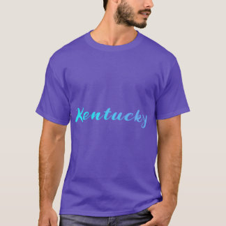 T-shirt Kentucky Blue Gradient Writing Premium