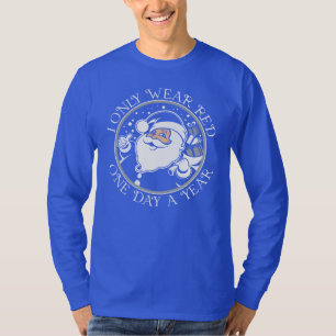 T-shirt Kentucky Blue Père Noël à manches longues