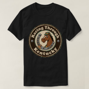 T-shirt Kentucky Derby Charm_ Cheval avec Casquette de Joc