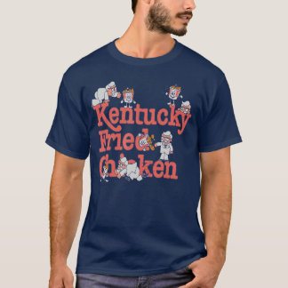 T-shirt Kentucky Fried Chicken Retro Colonel Cartoon KFC F