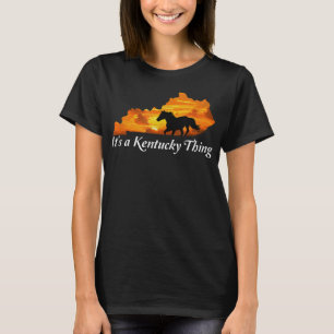 T-shirt Kentucky Horse Farm Sunrise Derby