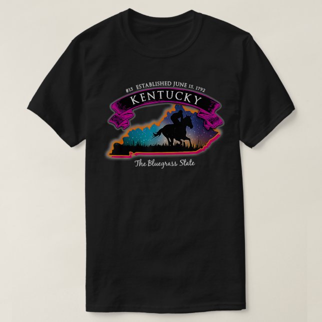 T-shirt Kentucky Horse Racing Souvenir (Design devant)
