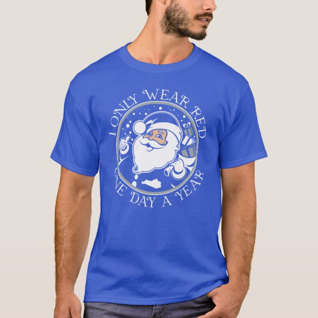 T-shirt Kentucky Père Noël Porte Bleu (Devant)