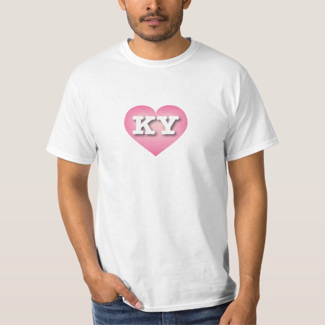 T-shirt Kentucky Rose Fade Heart - J'aime KY (Devant)