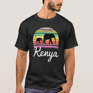 T-shirt Kenya Chemise Elephant cadeau Safari