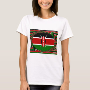T-shirt Kenya Drapeau Art - Patriotique & Design Moderne