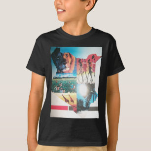 T-shirt Kenya National Flag Colors Motif Art Design