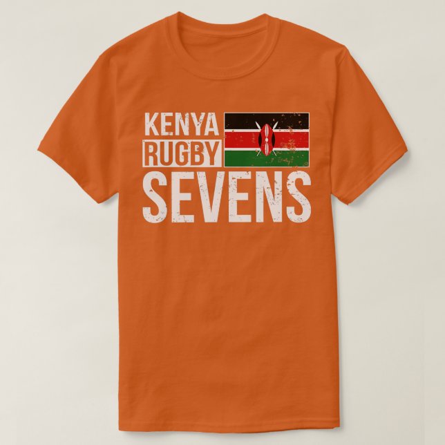 T-shirt Kenya Rugby Sevens 7 Fier Fans De L'Afrique Kenyan (Design devant)