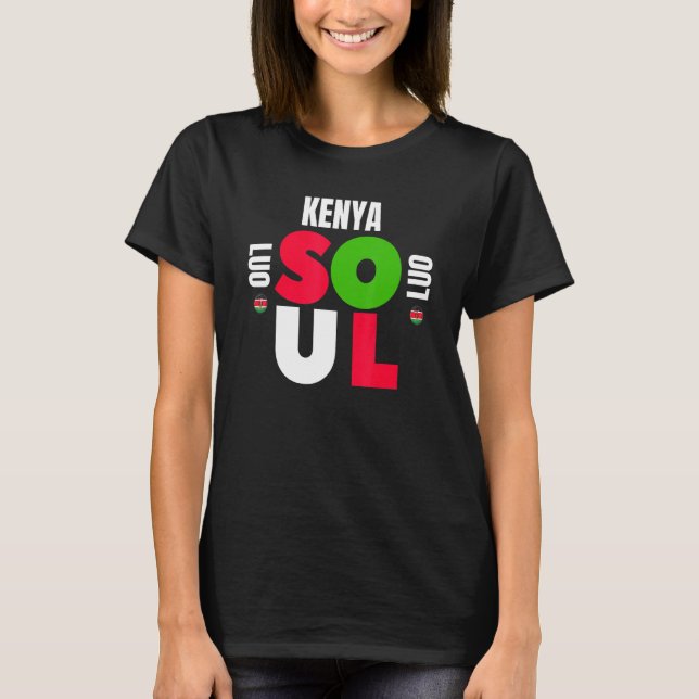T-shirt Kenya Soul Luo Groupe Ethnique Ancêtre Initiation  (Devant)