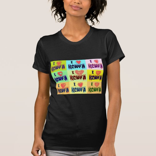 T-shirt Kenya Travel Souvenir Pop (Devant)