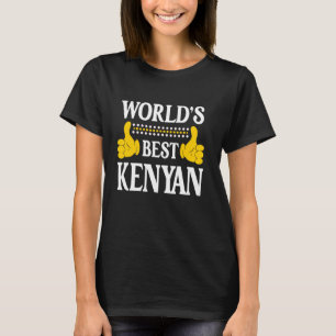 T-shirt Kenyan Nom personnel drôle Prénom meilleur du mond