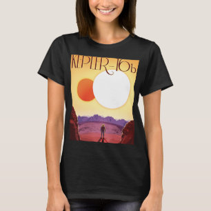 T-shirt Kepler-16b : Coucher de soleil solaire binaire Fin