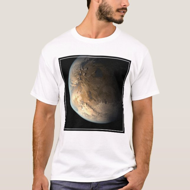 T-shirt Kepler-186f Orbitant Une Étoile Éloignée. (Devant)