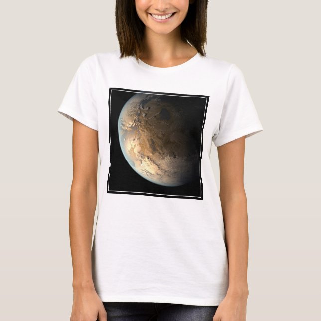 T-shirt Kepler-186f Orbitant Une Étoile Éloignée. (Devant)
