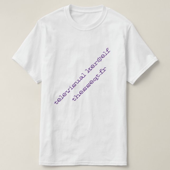 T-shirt ker$elf télévisuel thesseqt.fr (Design devant)
