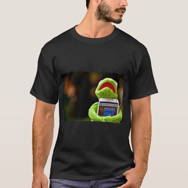 T-shirt Kermit Frog Téléphone Vibe Tee (Devant)
