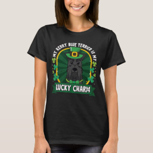 T-shirt Kerry Blue Terrier St patrick Lucky Charm Maman Pa
