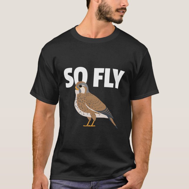 T-shirt Kestrel Sparrow Hawk Falcon Observation des oiseau (Devant)