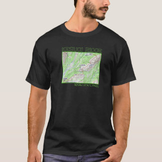T-shirt Kesugi Ridge Hiking Map Denali State Park Alaska S
