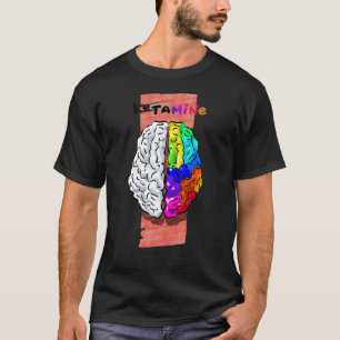 T-shirt Ketamine Cerveau Drôle Cartoons Médicales