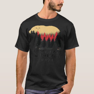 T-shirt Ketchikan Alaska Grizzli Vintage Ours Nature Souve