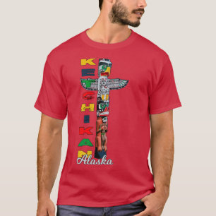 T-shirt Ketchikan Alaska Totem Poteau Art autochtone Souve