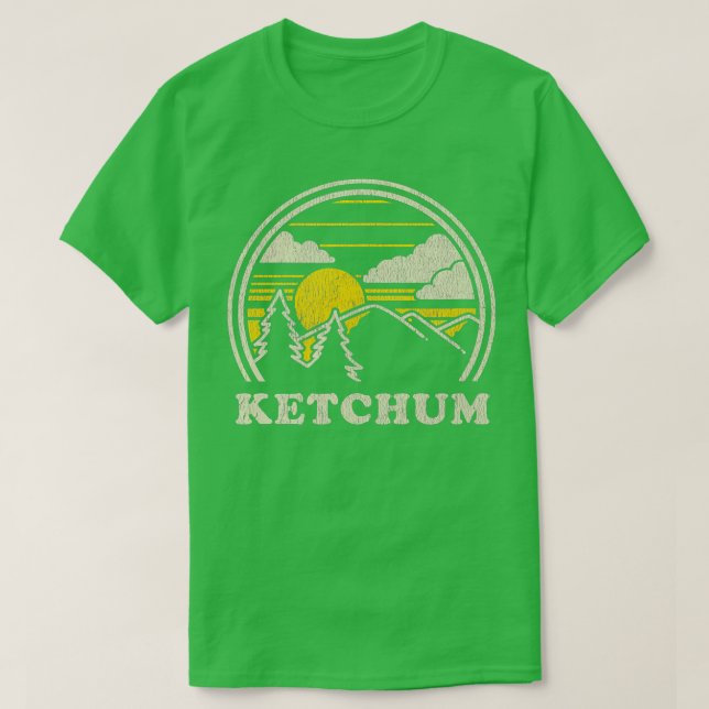 T-shirt Ketchum Idaho ID Vintage (Design devant)
