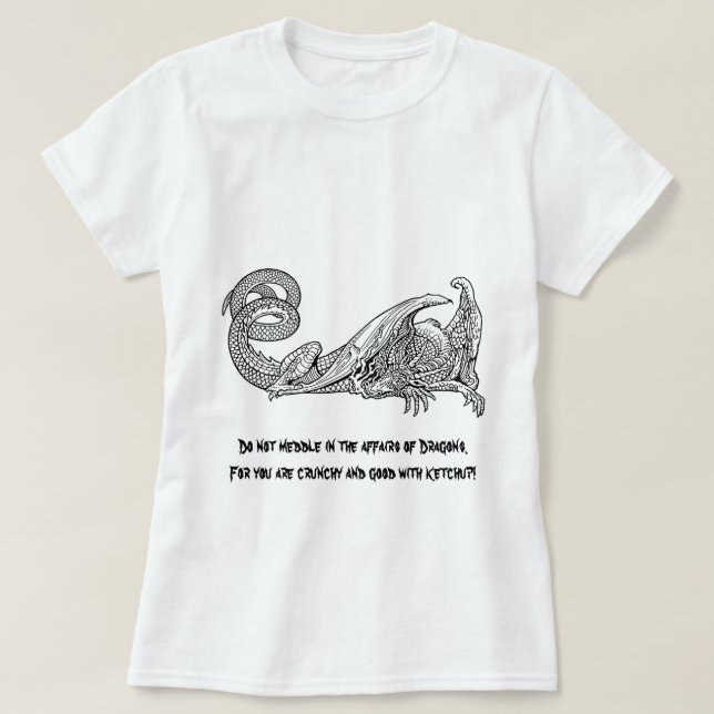 T-shirt Ketchup 2 de dragon (Design devant)