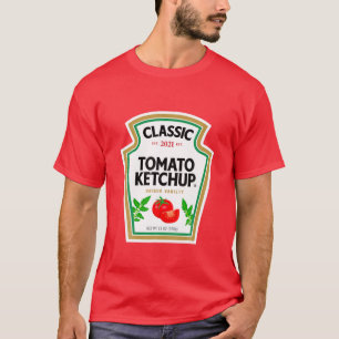 T-shirt Ketchup Costume jumelé Couples groupes Halloween