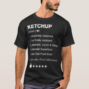 T-shirt Ketchup Définition Signification élément festiv