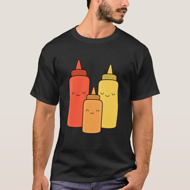 T-shirt Ketchup Mustard Baby Classic (Devant)