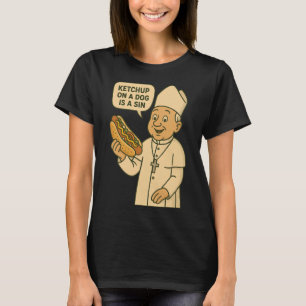T-shirt Ketchup Sur Un Chien Est Un Chien Chaud De Chicago