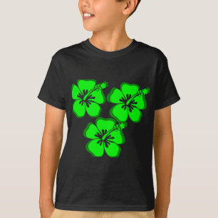 T-shirt ketmie au néon de fleur
