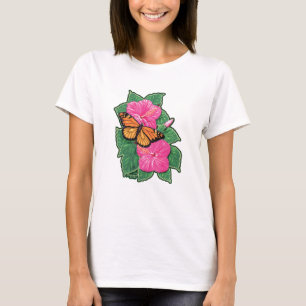 T-shirt Ketmie et papillon