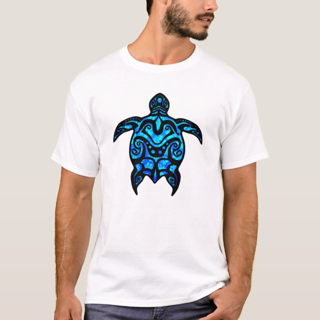 T-shirt Ketmie tribale de tortue (Devant)