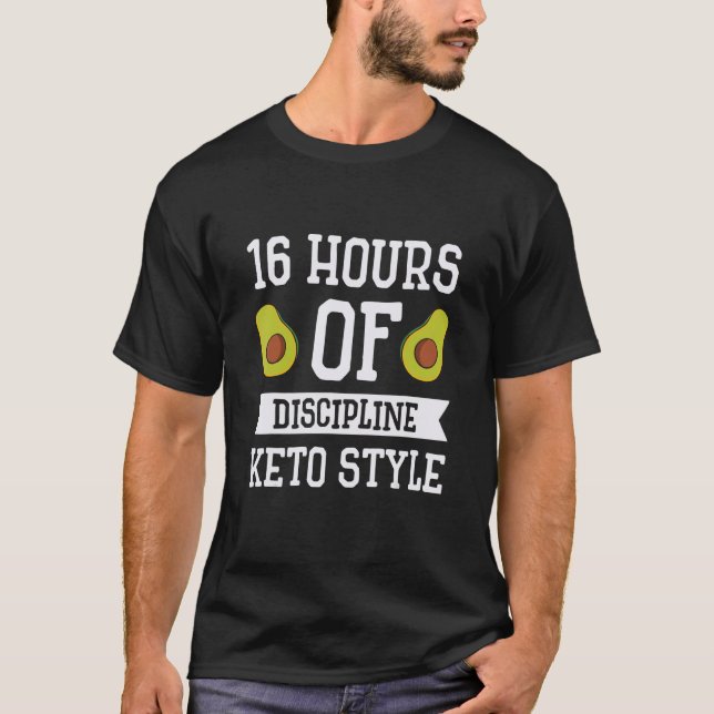 T-shirt Keto Diet Avocado Weight Loss No Carbs Ketogenic (Devant)